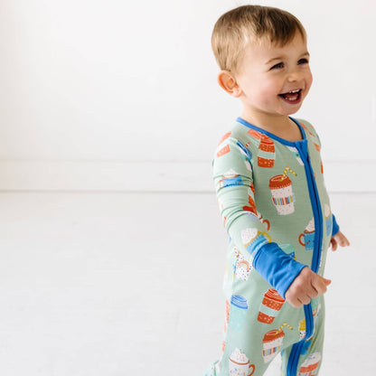 Aqua I Love You a Latte Bamboo Viscose Zippy - Twinkle Twinkle Little One