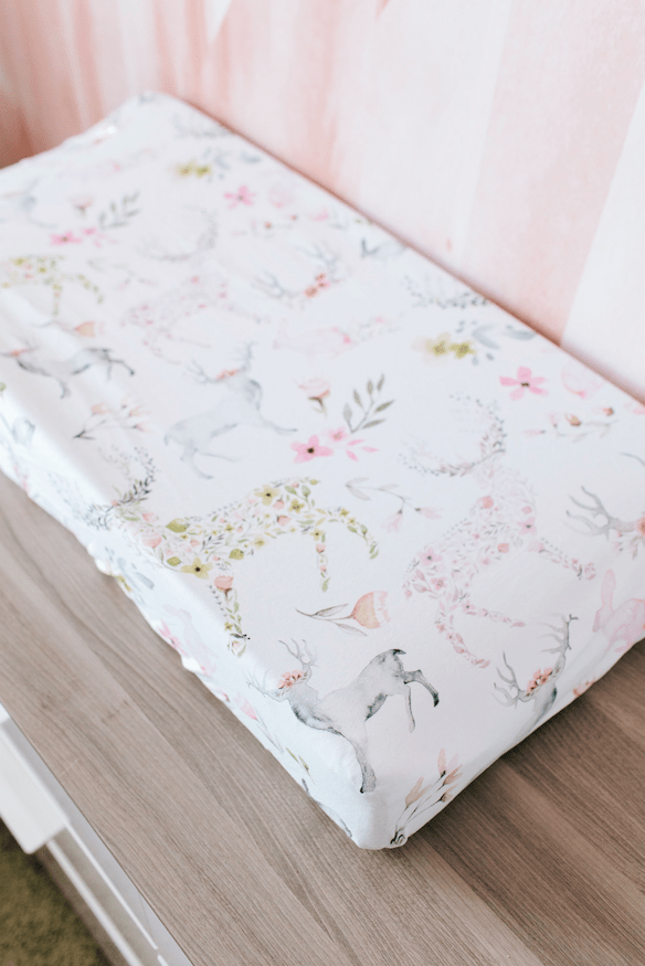 Fawn Jersey Changing Pad Cover - Twinkle Twinkle Little One