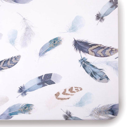 Featherly Jersey Crib Sheet - Twinkle Twinkle Little One