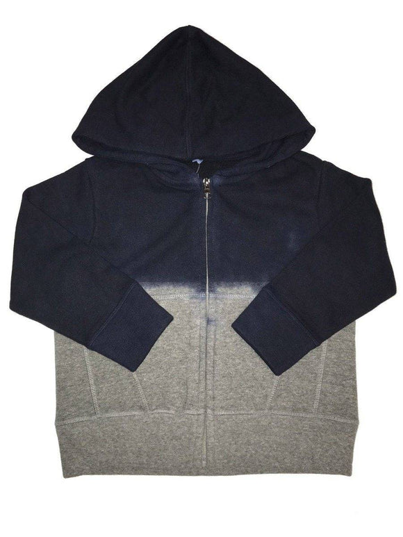 Navy & Heather Grey Fleece Dip Dye Hoodie - Twinkle Twinkle Little One