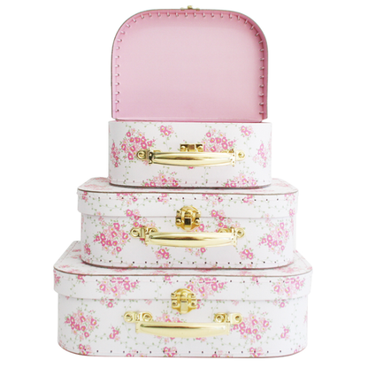 Kids Carry Case Set Pink Floral Wreath - Twinkle Twinkle Little One