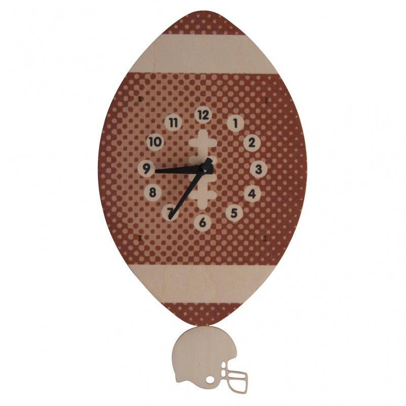 Football Pendulum 3-D Clock