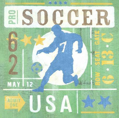 Game Ticket-Going for the Goal Canvas Reproduction