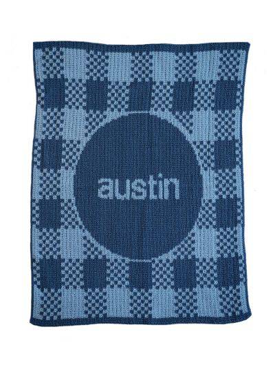 Gingham Stroller Blanket - Twinkle Twinkle Little One