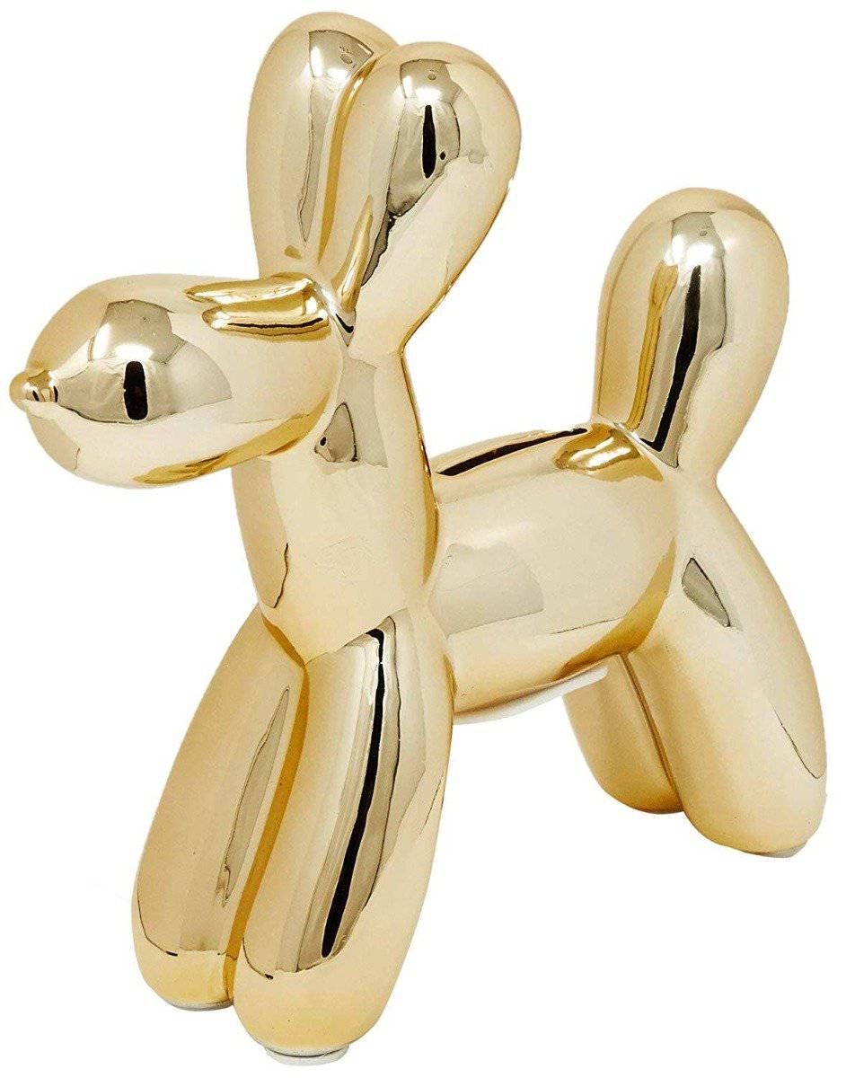 Gold Mini Balloon Dog Bank - 7.5" - Twinkle Twinkle Little One