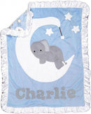 Goodnight Moon Boogie Baby Crib Blanket with Flange