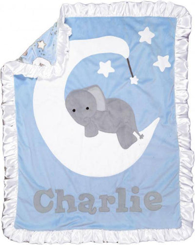 Goodnight Moon Boogie Baby Crib Blanket with Flange