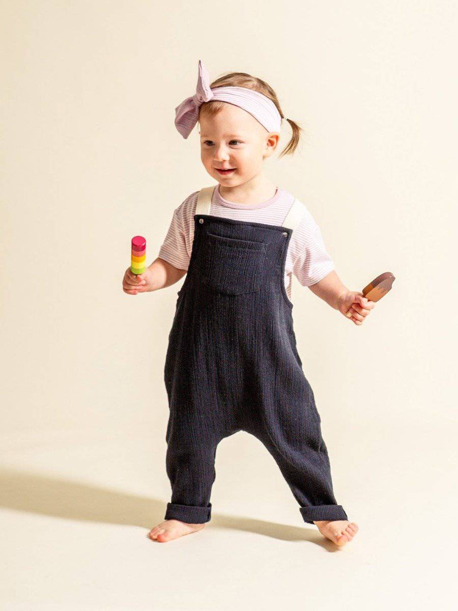 The Textured Overall - Black - Twinkle Twinkle Little One