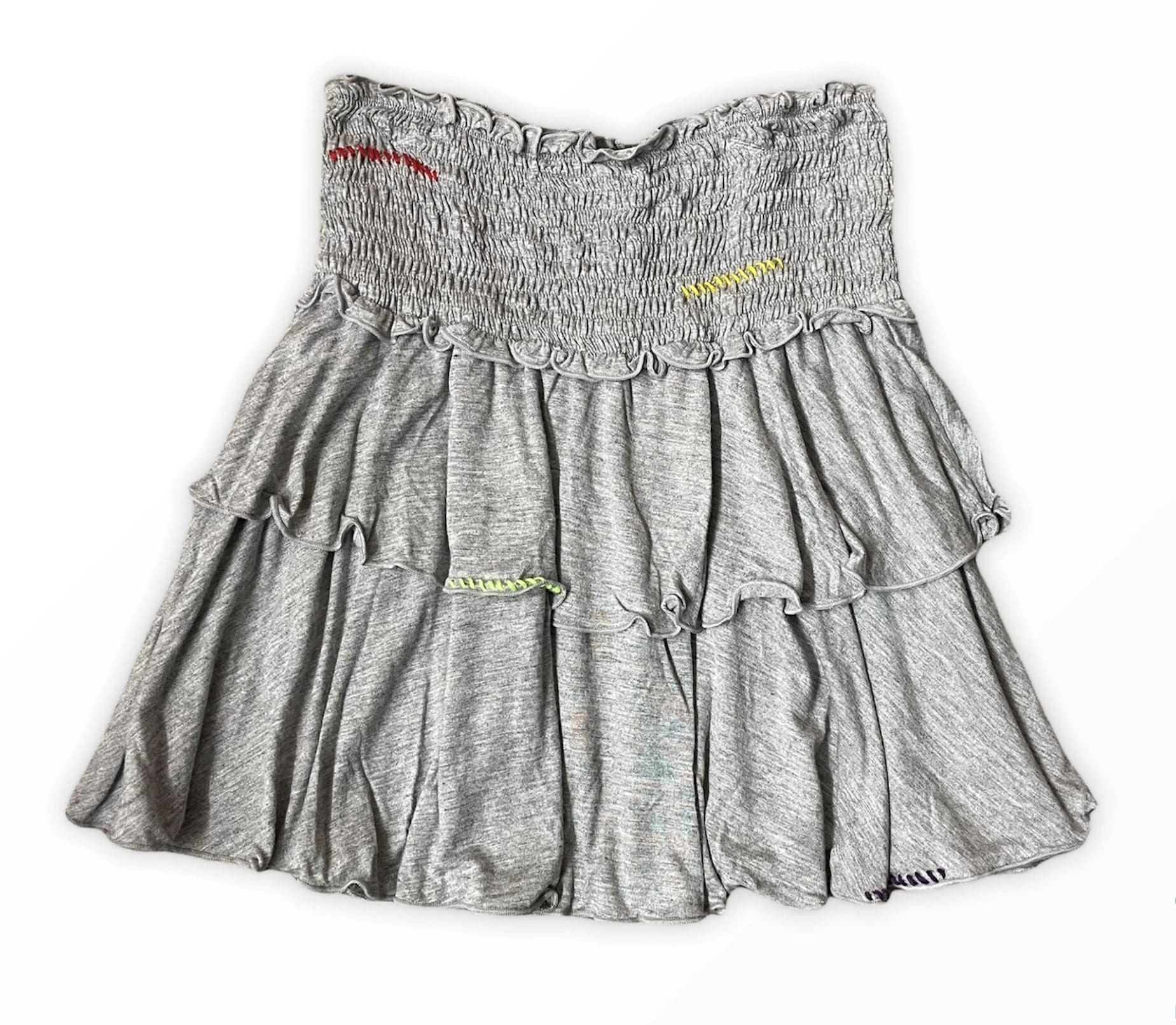 Stitched Skirt - Heather Grey - Twinkle Twinkle Little One