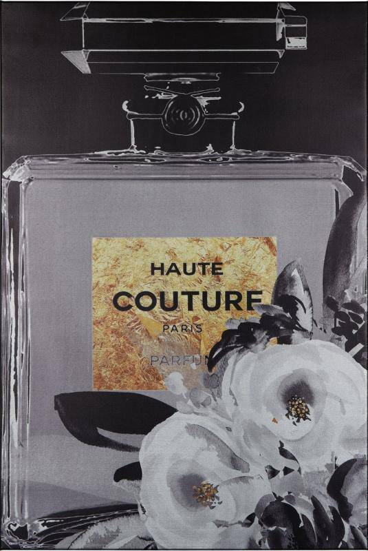 Haute Couture Silver Giclee Canvas Art
