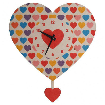 Heart Pendulum 3-D Clock