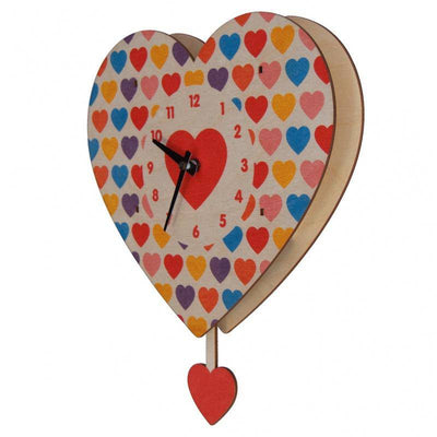 Heart Pendulum 3-D Clock