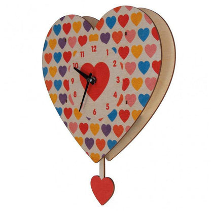 Heart Pendulum 3-D Clock