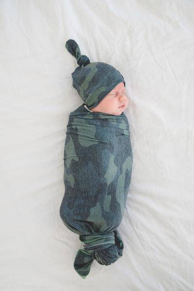 Hunter Knit Swaddle Blanket - Twinkle Twinkle Little One