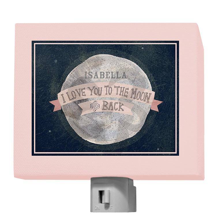 I Love You to the Moon Pink Nightlight