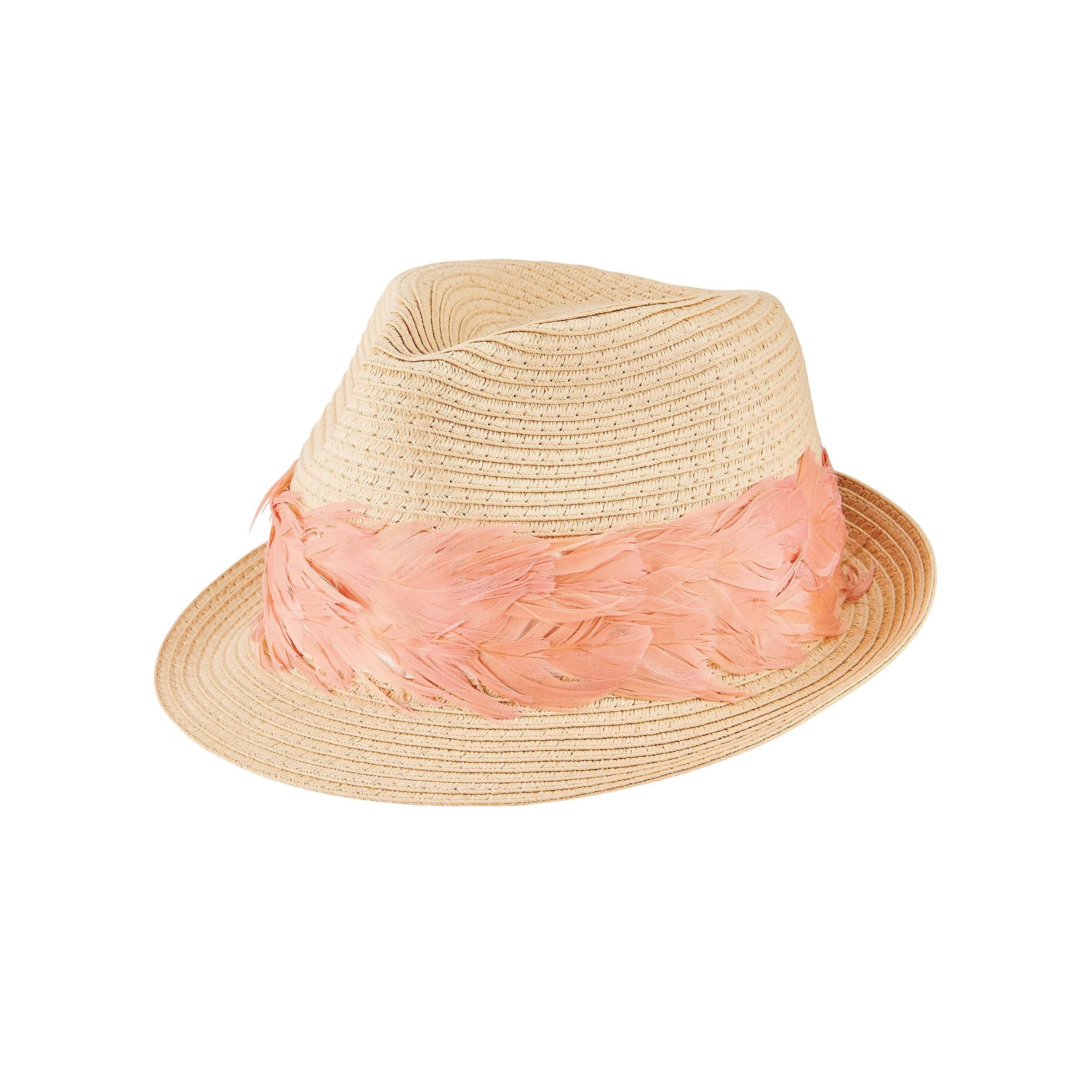 Paperbraid Fedora with Feather Band - Twinkle Twinkle Little One