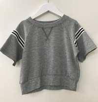 Short Sleeve Stripe Sweatshirt - Twinkle Twinkle Little One