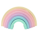 Sugar + Maple 6 piece Silicone Stacking Rainbow - Twinkle Twinkle Little One