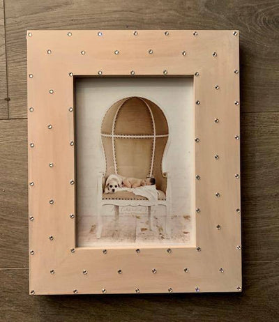 Distressed Jeweled Frame
