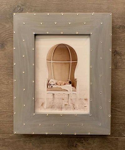 Distressed Jeweled Frame