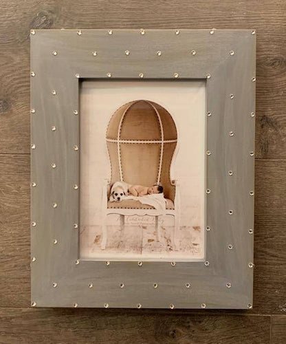 Distressed Jeweled Frame