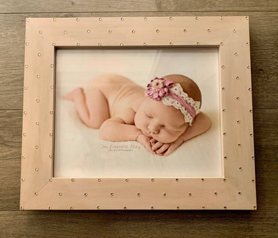 Distressed Jeweled Frame