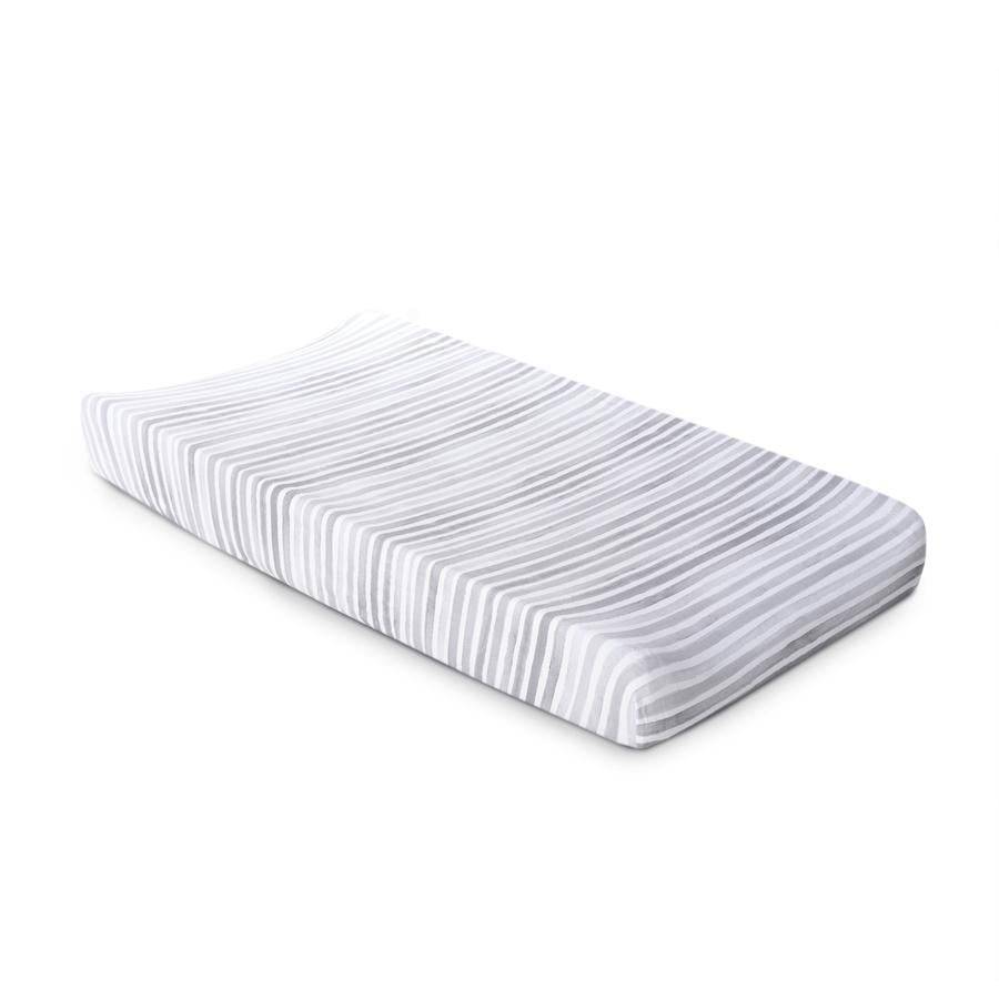 Ink Stripe Jersey Changing Pad Cover - Twinkle Twinkle Little One