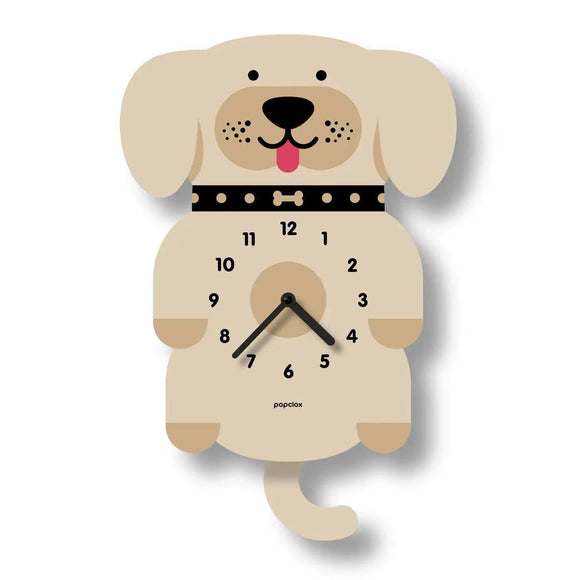 Yellow Lab Puppy Pendulum 3-D Clock - Twinkle Twinkle Little One