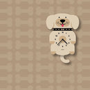 Yellow Lab Puppy Pendulum 3-D Clock - Twinkle Twinkle Little One