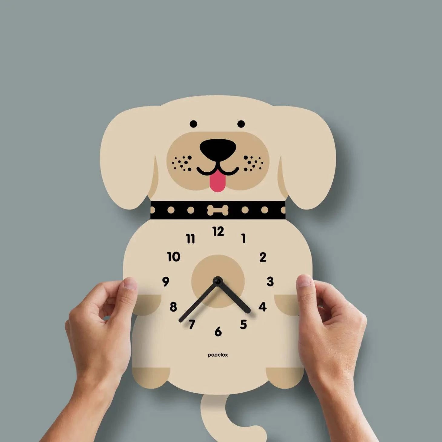Chocolate Lab Puppy Pendulum 3-D Clock - Twinkle Twinkle Little One