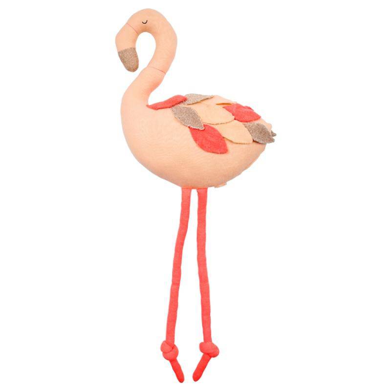 Large Knitted Flamingo Toy