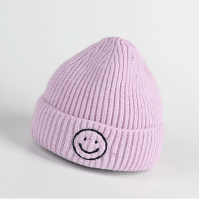 Smiley Embroidered Winter Beanie - Twinkle Twinkle Little One