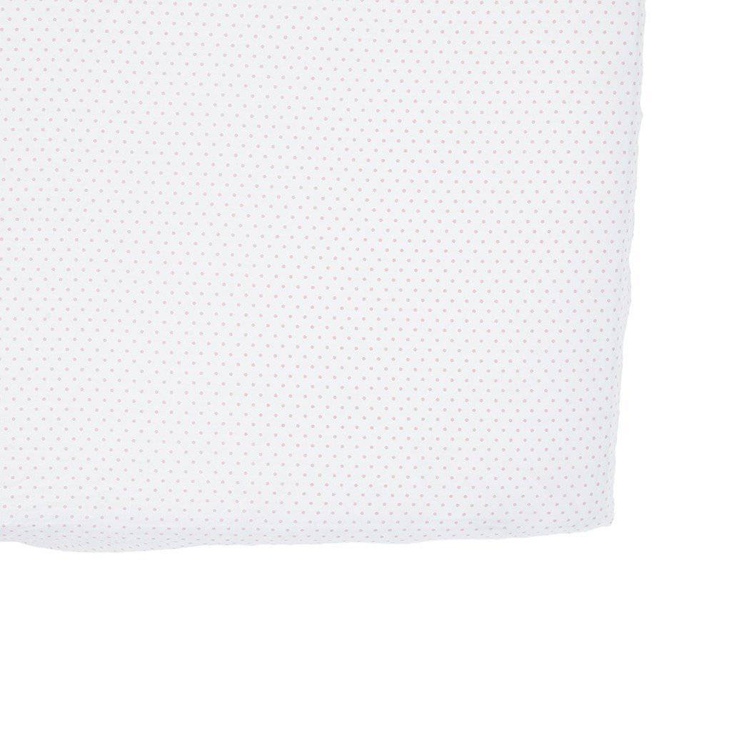Navy Dot Fitted Crib Sheet