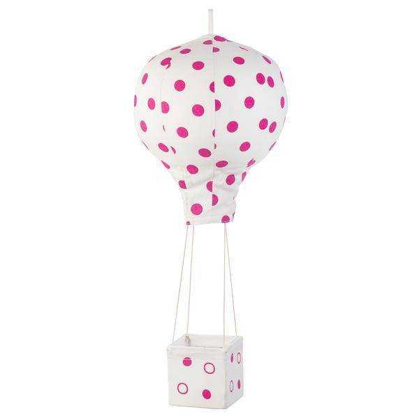 Lil' Polka Dot Hot Air Balloon Mobile in Fuchsia - Twinkle Twinkle Little One
