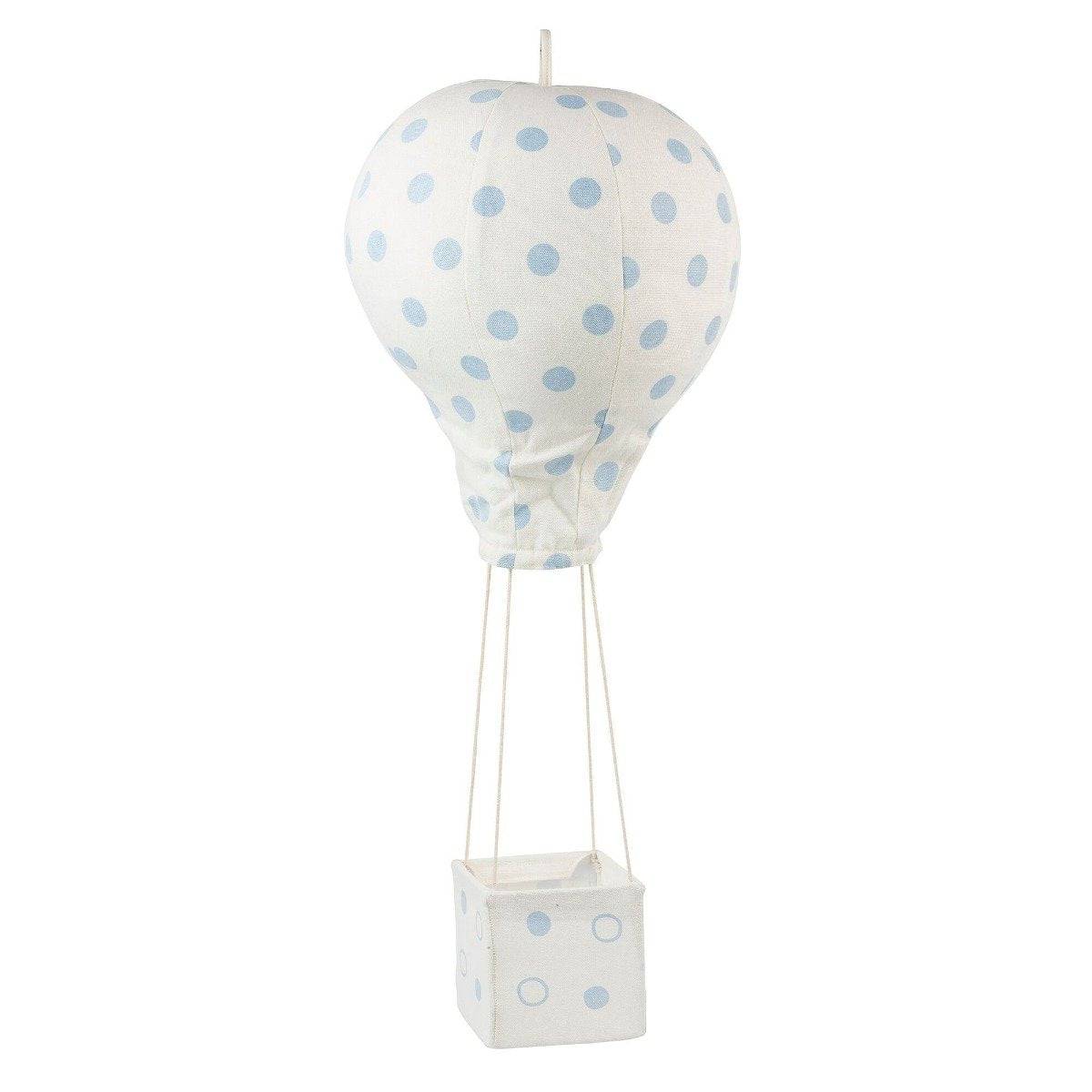 Lil' Polka Dot Hot Air Balloon Mobile in Light Blue - Twinkle Twinkle Little One
