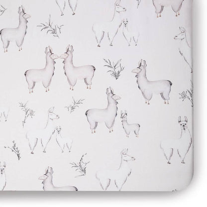Llama Jersey Crib Sheet - Twinkle Twinkle Little One
