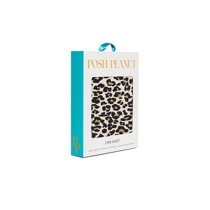 Lana Leopard Tan Crib Sheet - Twinkle Twinkle Little One