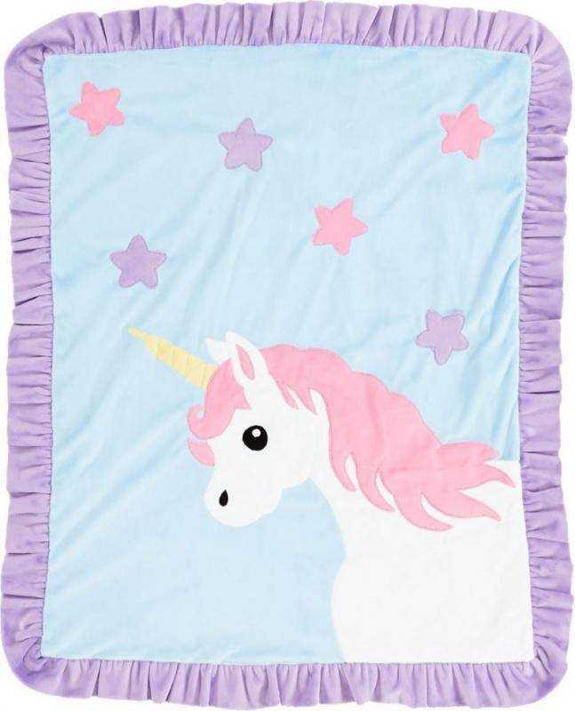 Magical Unicorn Boogie Baby Crib Blanket