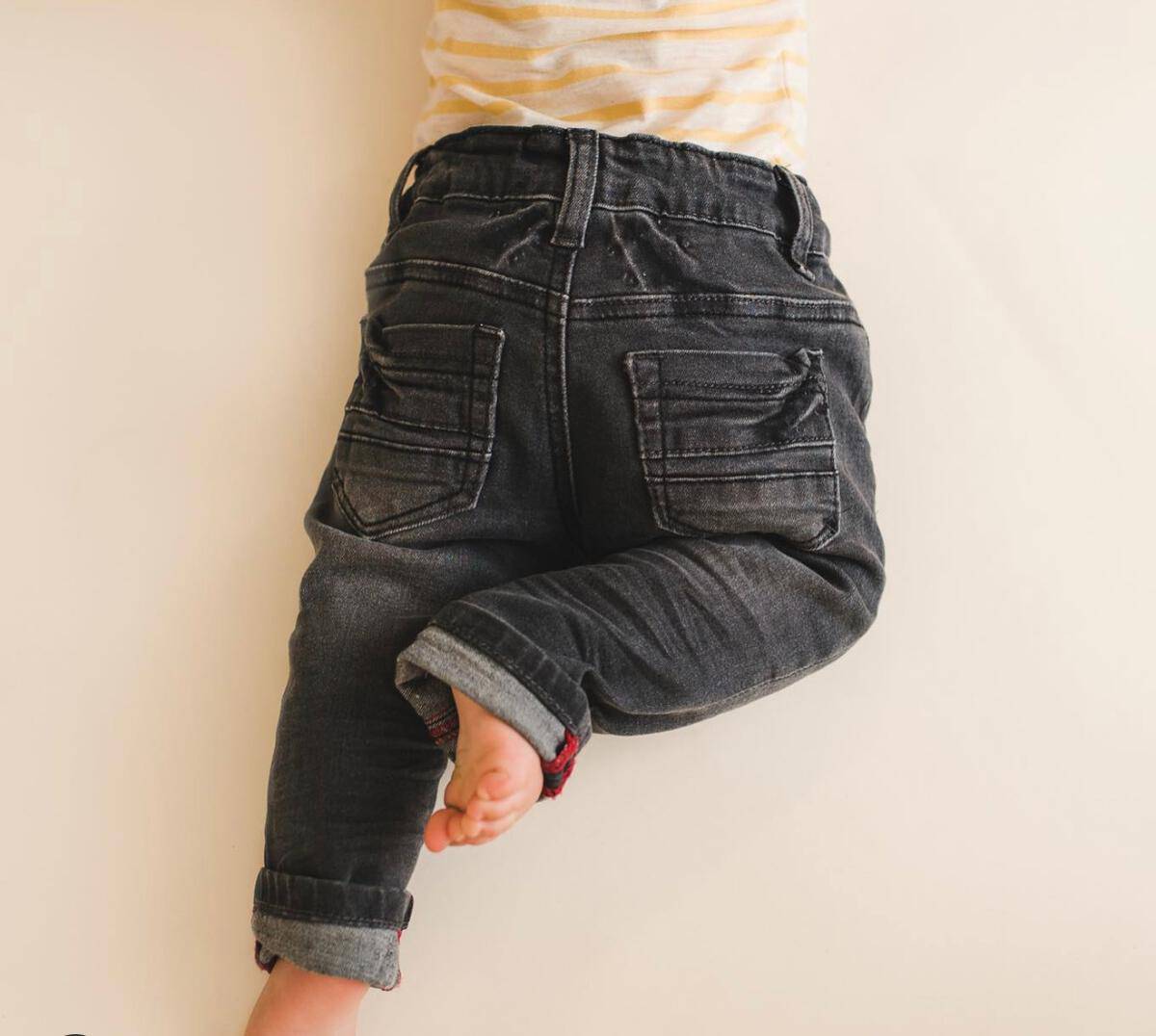 Me & Henry Charcoal Mark Denim Jeans - Twinkle Twinkle Little One