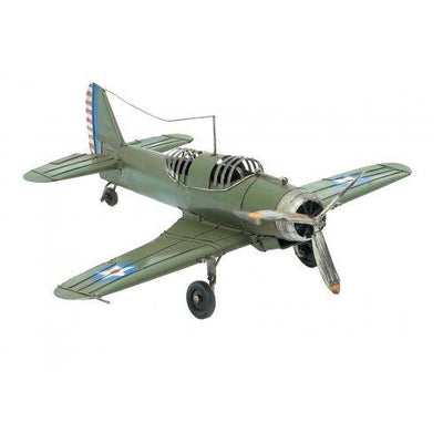 Metal Green Fighter Plane