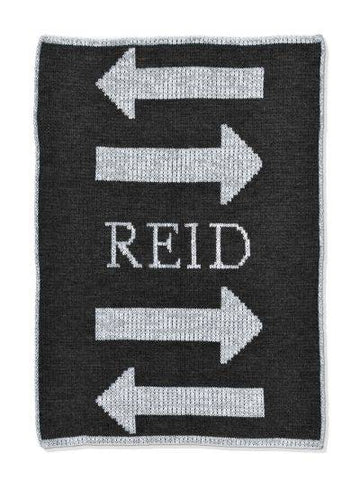 Metallic Double Arrow Stroller Blanket - Twinkle Twinkle Little One