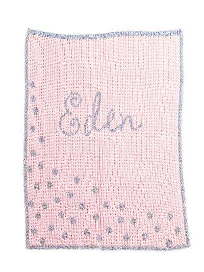 Metallic Sprinkled Dots Stroller Blanket - Twinkle Twinkle Little One