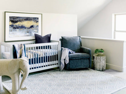 Midnight Sky Jersey Crib Sheet