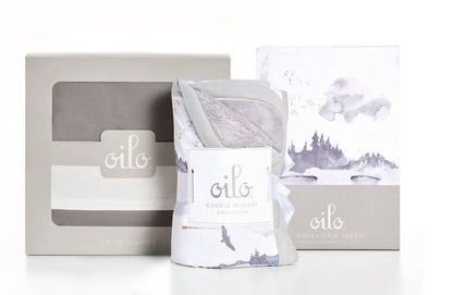 Misty Mountain Jersey Crib Sheet