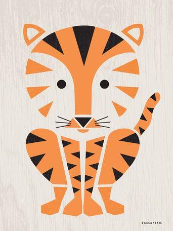 Modern Animals Tiger Canvas Art