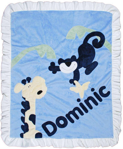 Monkey Business Boogie Baby Crib Blanket with Flange