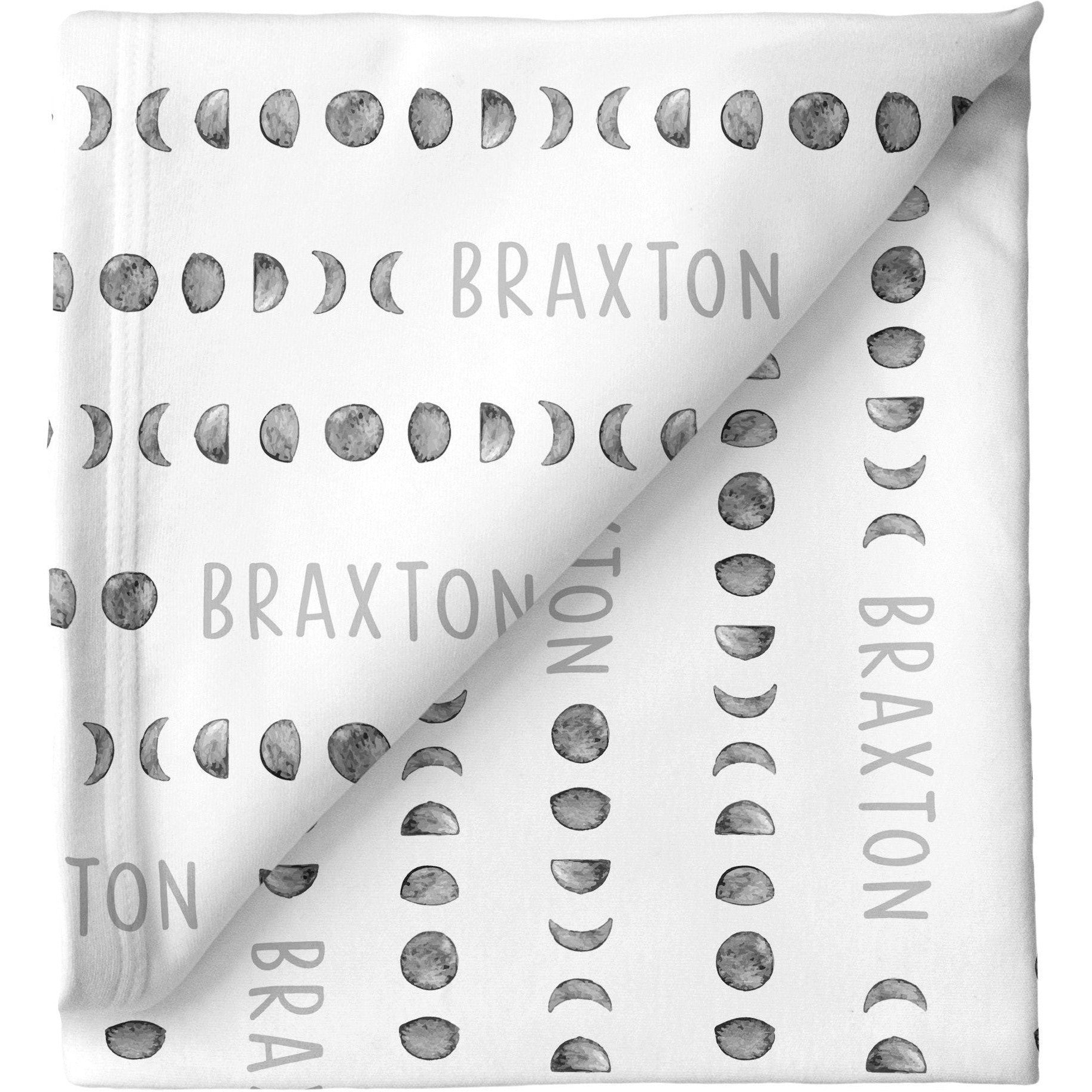 Sugar + Maple Personalized Stretchy Blanket | Moon Phases - Twinkle Twinkle Little One