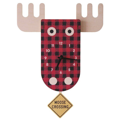Moose Pendulum 3-D Clock