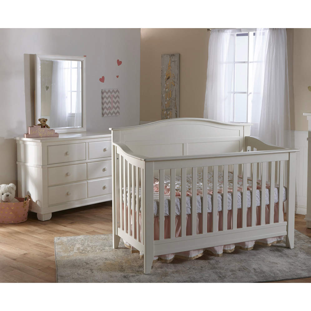 Pali Napoli Curve-Top Forever Crib + Double Dresser Set - Twinkle Twinkle Little One