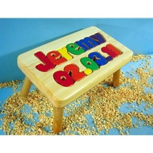 Personalized Puzzle Princess Stool